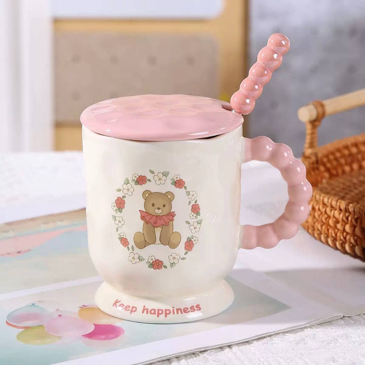 Бокал Мишка Keep happiness, 370 мл / №4 2