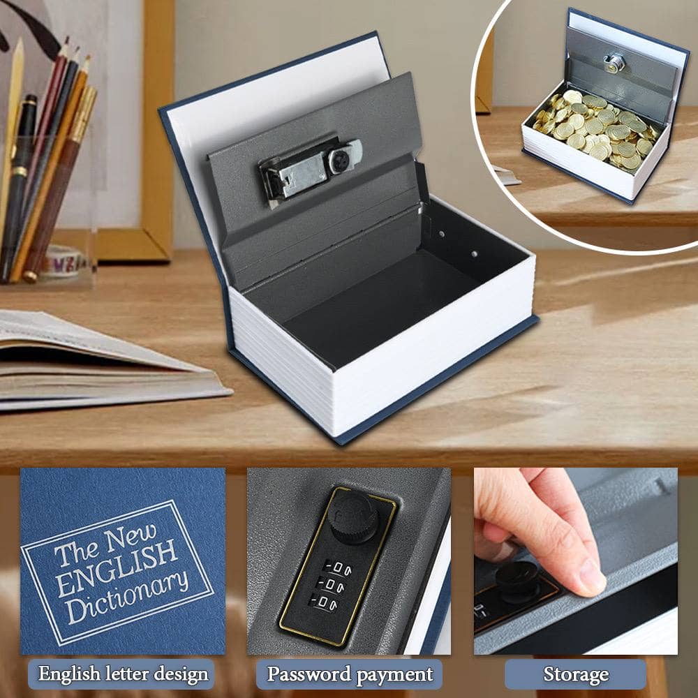 Книга сейф с кодовым замком 24 см 2