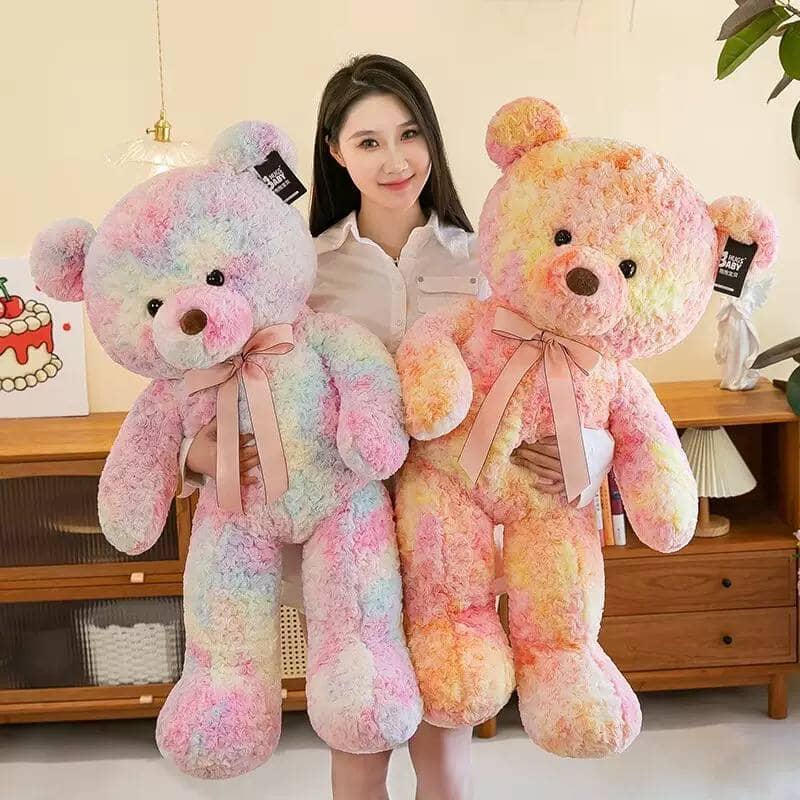 Плюшевая мишка HUGS BABY цветочная / 60 см 4