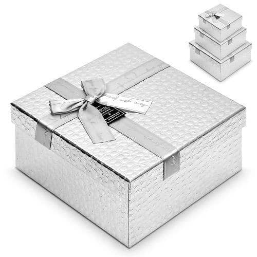 Коробка подарочная Никель, квадрат. / 25х25х12 см 2