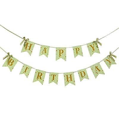 Флажки HAPPY BIRTHDAY / с бантиком 1