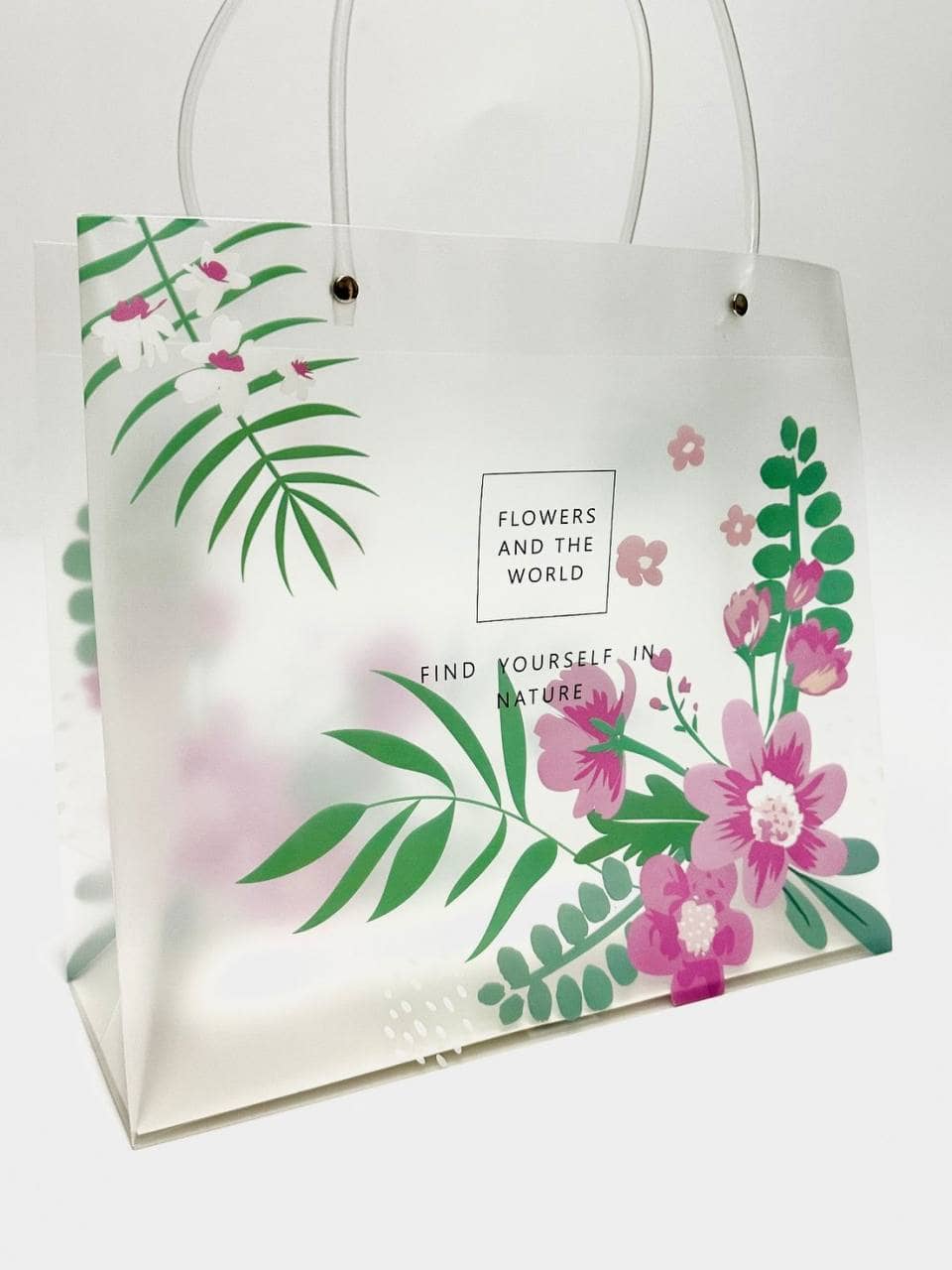 Сумка подарочная акрил Flowers 2