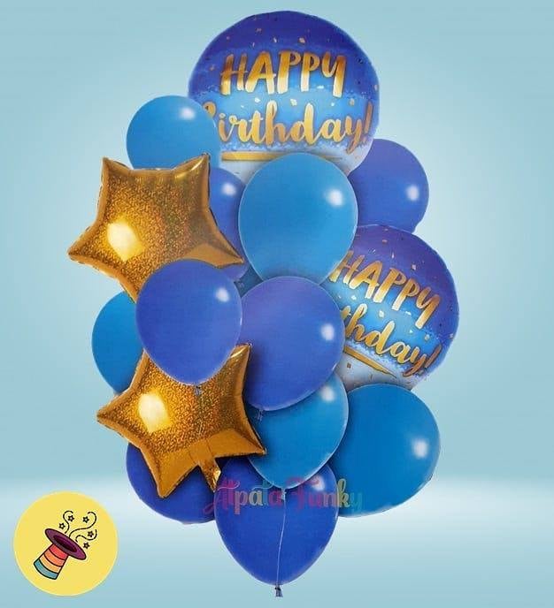 Набор шаров  Happy birthday 16х
