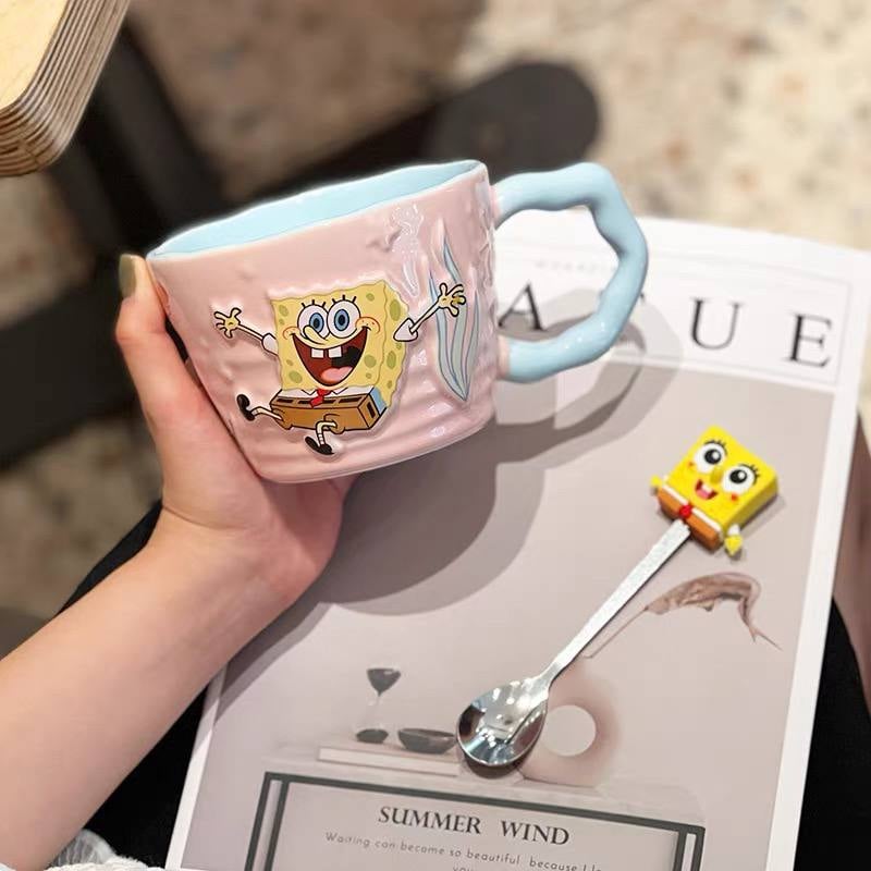 Бокал Disney / Спанч боб с ложкой