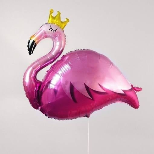 Воздушный шар Фламинго с гелием, 100 см