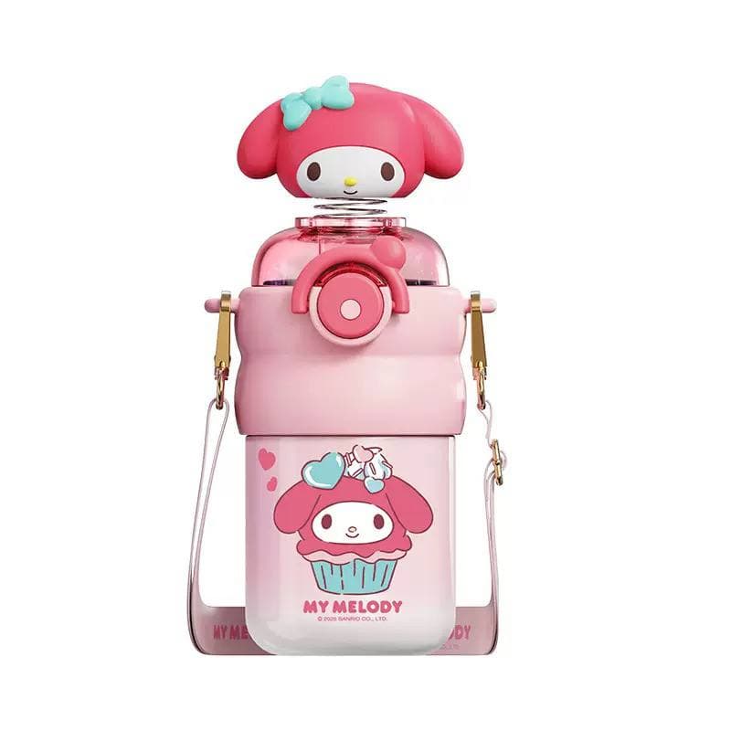 Термос Disney/Sanrio с пружинкой / My melody